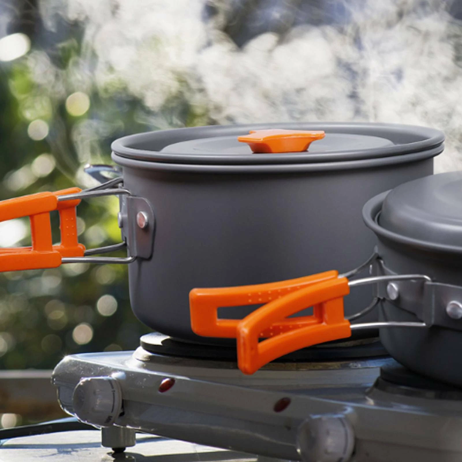 Набір туристичного посуду Camping cooking зі столовими приладами 10 в 1 / Набір посуду для походу, пікніка та риболовлі 5 Набір туристичного посуду Camping cooking зі столовими приладами 10 в 1 / Набір посуду для походу, пікніка та риболовлі - Зображення 5