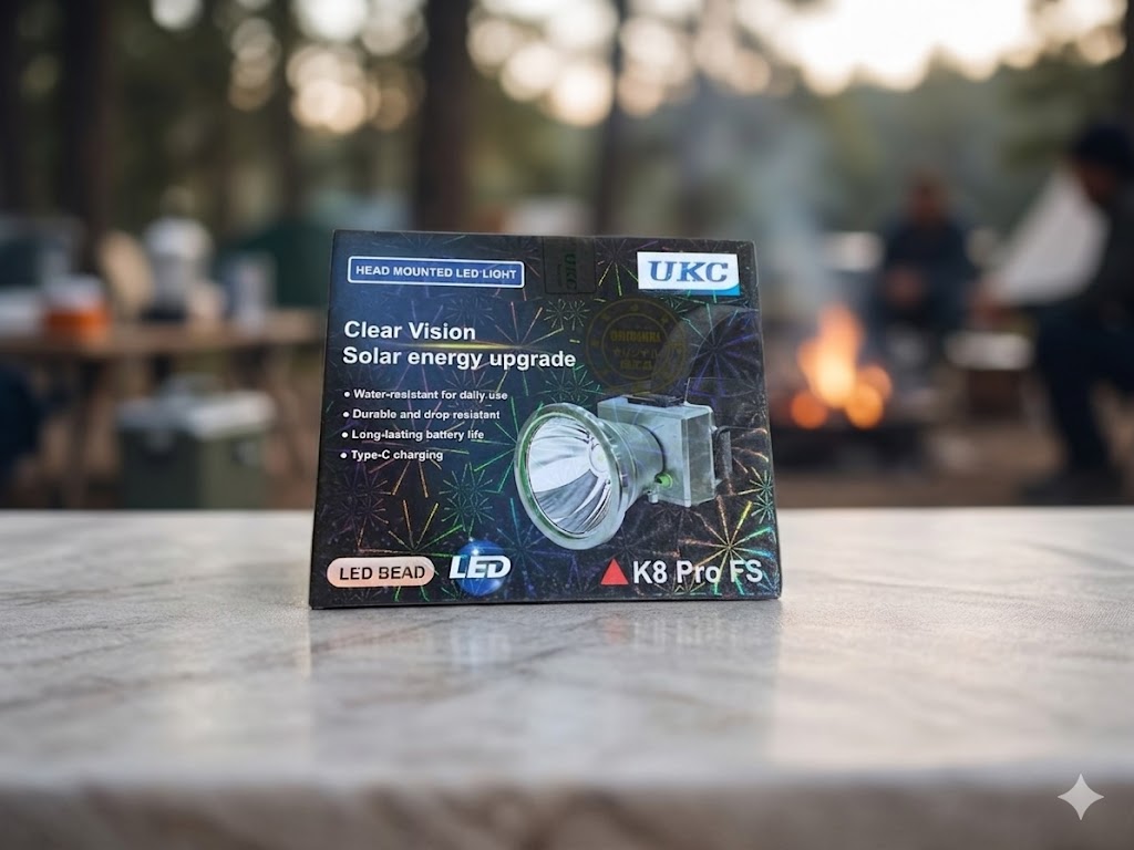 Налобний ліхтарик K 8 pro / Налобний ліхтар UKC K8 Pro FS / LED акумуляторний ліхтар - Зображення 4