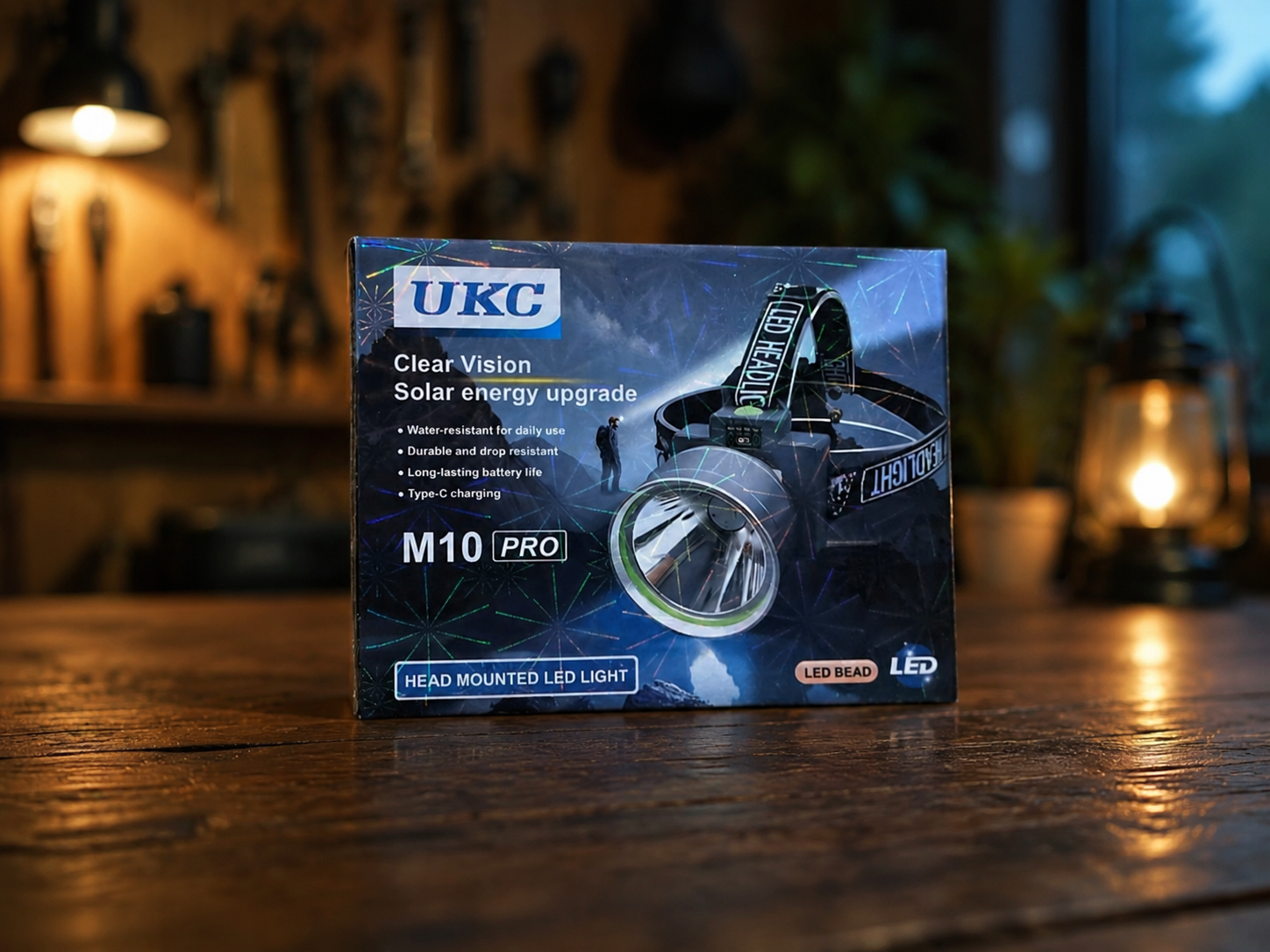Налобний Ліхтарик M 10 pro / Потужний LED-світлодіодний ліхтар / Ліхтарик із заряджанням від Type-C - Зображення 5