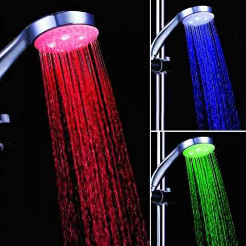 Насадка лійка для душу LED SHOWER 3 colour - Зображення 5