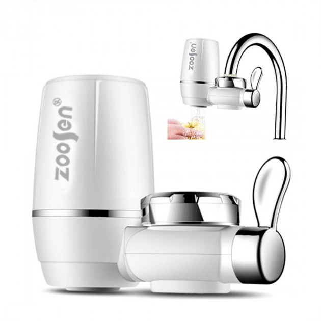Насадка на кран для очищення води Water Purifier Zoosen MAT CASE проточний побутовий фільтр 1 Насадка на кран для очищення води Water Purifier Zoosen MAT CASE проточний побутовий фільтр