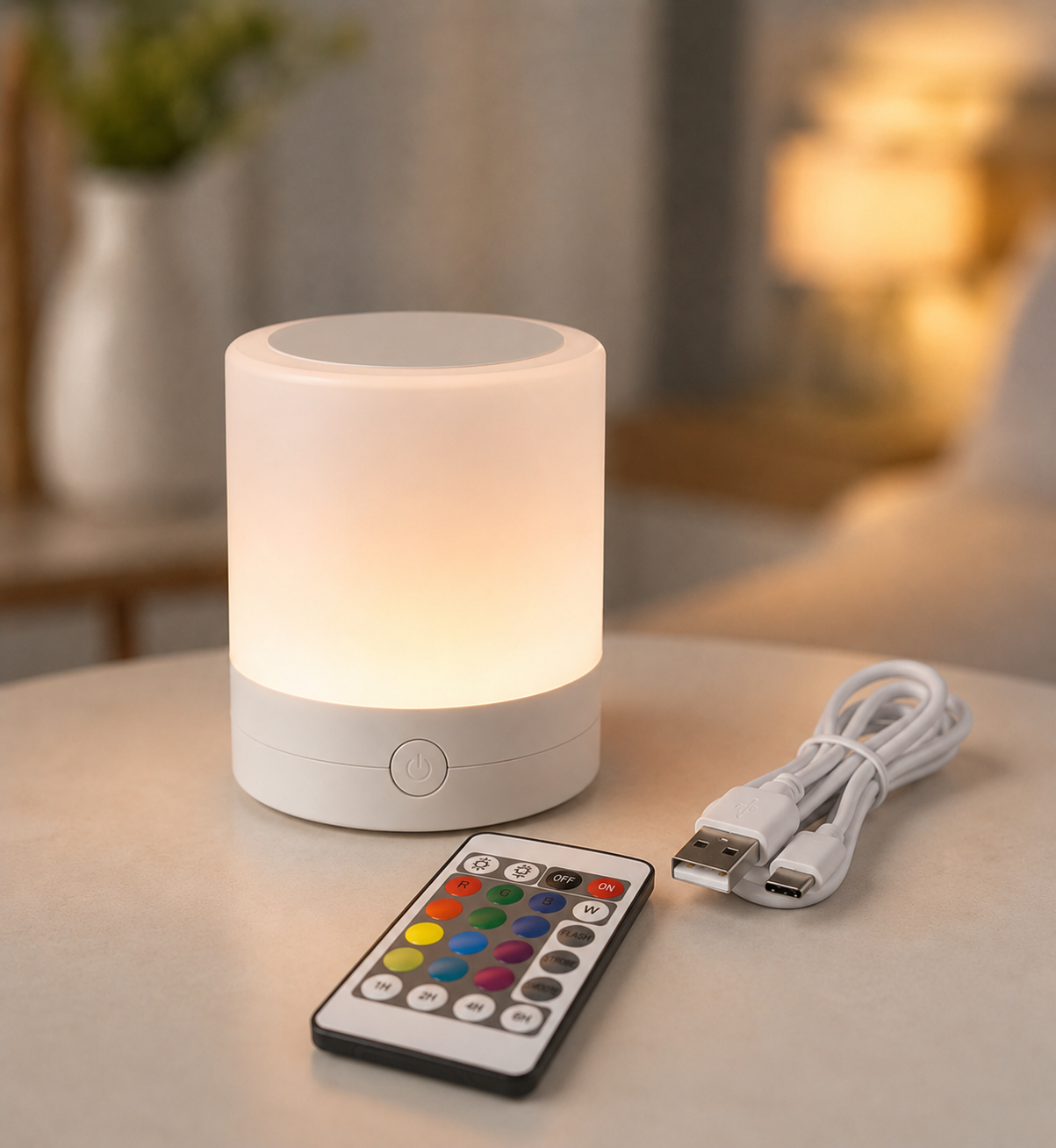 Настільна LED лампа нічник Mini touch lamp / Портативний світильник-нічник від USB / Нічник акумуляторний RGB 4 Настільна LED лампа нічник Mini touch lamp / Портативний світильник-нічник від USB / Нічник акумуляторний RGB - Зображення 4