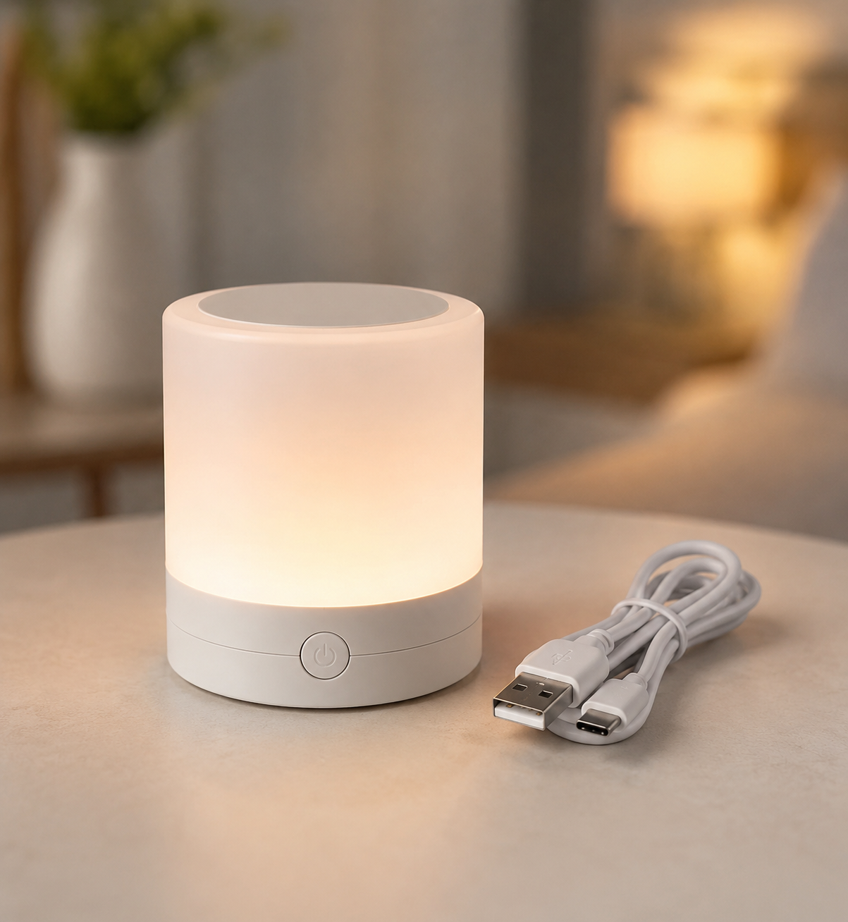 Настільна LED лампа нічник Mini touch lamp / Портативний світильник-нічник від USB / Нічник акумуляторний RGB 3 Настільна LED лампа нічник Mini touch lamp / Портативний світильник-нічник від USB / Нічник акумуляторний RGB - Зображення 3