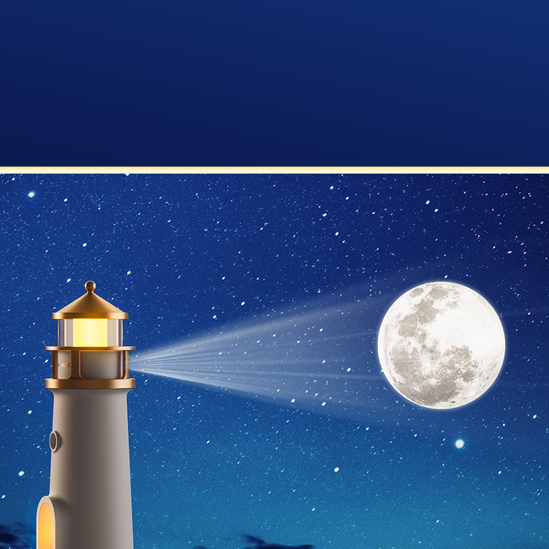 Нічний маяк з проекцією місяця LightHouse проектор місяця з акумулятором 5 Нічний маяк з проекцією місяця LightHouse проектор місяця з акумулятором - Зображення 5