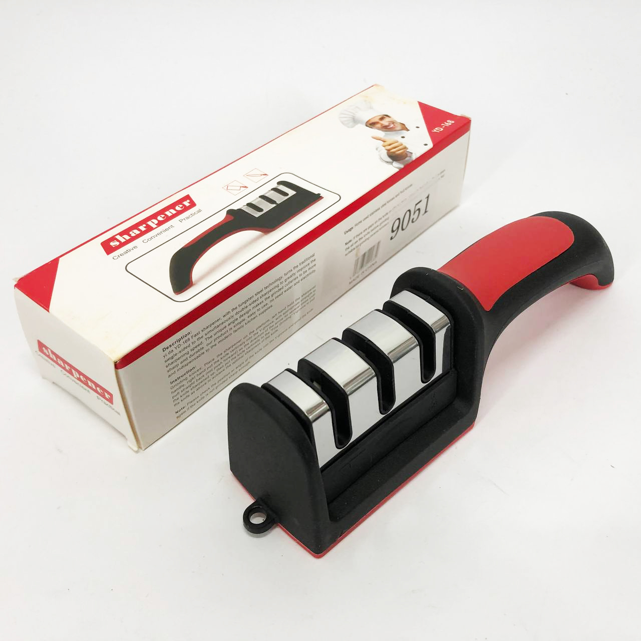 Професійна Ручна Точилка для ножів 3 рівня заточування Fast Sharpener RS-168 2 Професійна Ручна Точилка для ножів 3 рівня заточування Fast Sharpener RS-168 - Зображення 2
