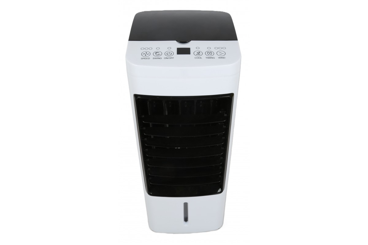 Охолоджувач повітря Germatic DH23-01A, (120W, сенсорні кнопки, пульт, екран, колеса, автообіг, ємність - 5,5л, 2 контейнери для льоду) - Зображення 3