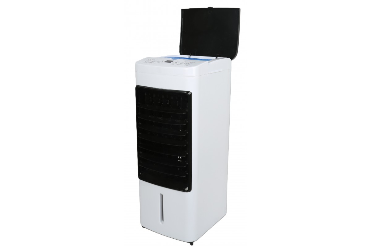 Охолоджувач повітря Germatic DH23-01A, (120W, сенсорні кнопки, пульт, екран, колеса, автообіг, ємність - 5,5л, 2 контейнери для льоду) - Зображення 5
