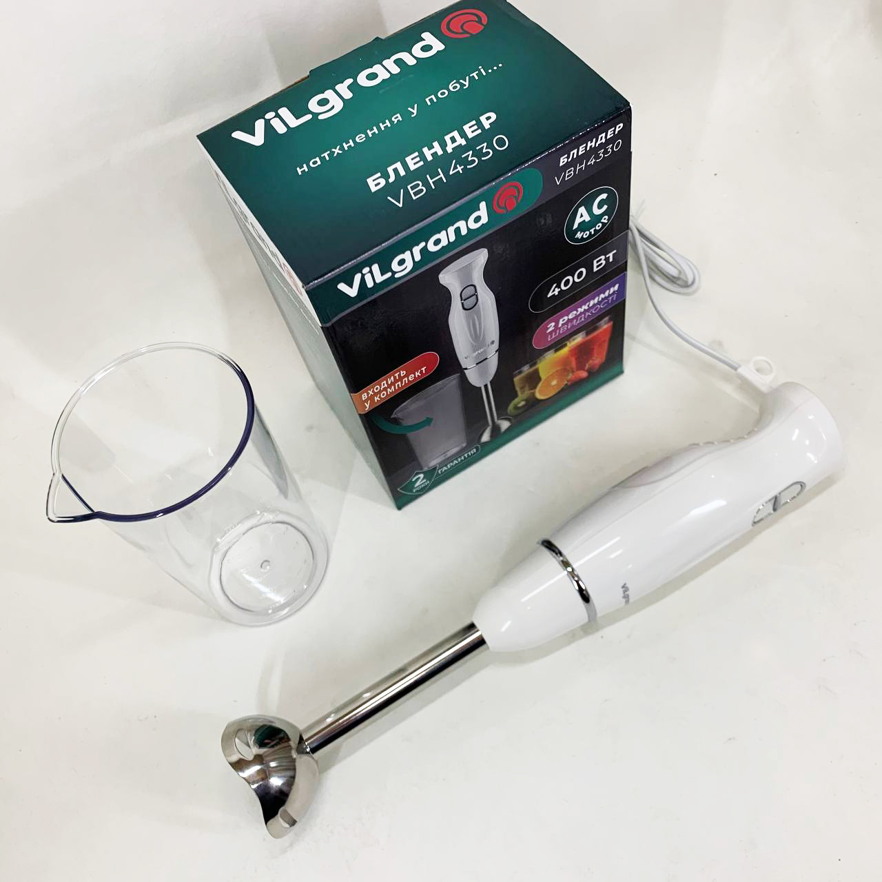 Блендер ViLgrand VBH4330 White 5 Блендер ViLgrand VBH4330 White - Зображення 5