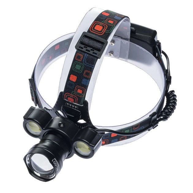 Налобний акумуляторний ліхтар HeadLight BL-001 діод T6+Cob, Налобний ліхтарик з USB зарядкою, з лінзою - Зображення 4