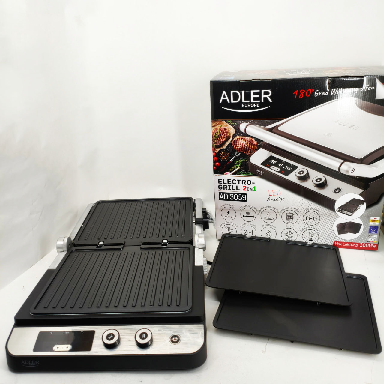 Гриль контактний Adler AD 3059 2 Гриль контактний Adler AD 3059 - Зображення 2