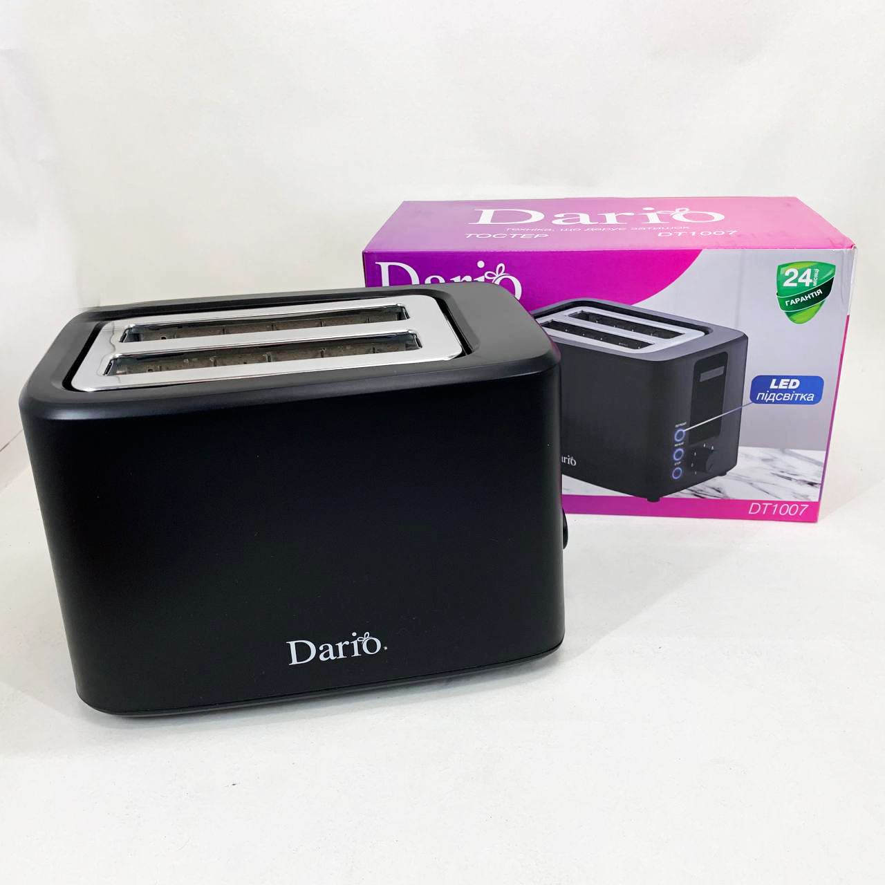 Тостер DARIO DT1007 Black - Зображення 3