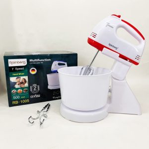 Міксер 7 швидкостей із чашею 2 л Rainberg RB-1005 500Вт Red