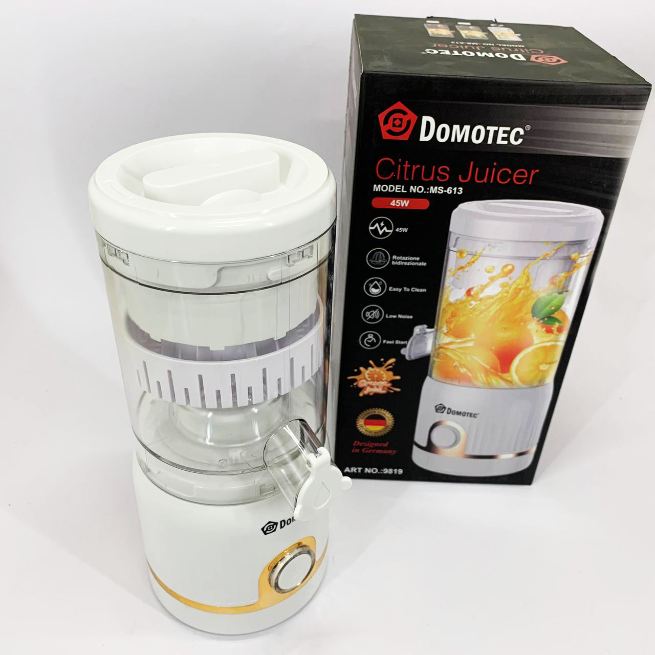 Блендер з Domotec MS-613 250мл. Колір: білий 4 Блендер з Domotec MS-613 250мл. Колір: білий - Зображення 4