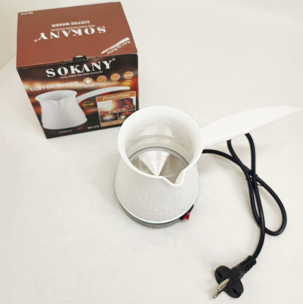 Електрична турка Sokany SK-219 500мл 500Вт для кави White - Зображення 3