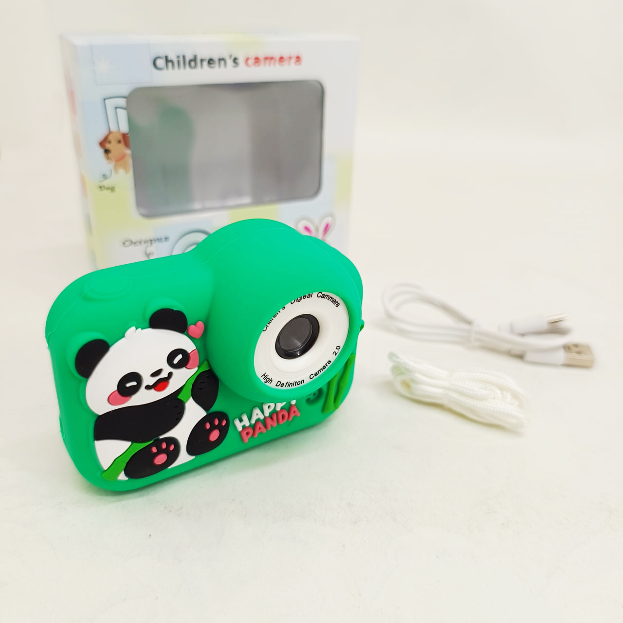 Дитячий фотоапарат M03 Panda Green 2 Дитячий фотоапарат M03 Panda Green - Зображення 2