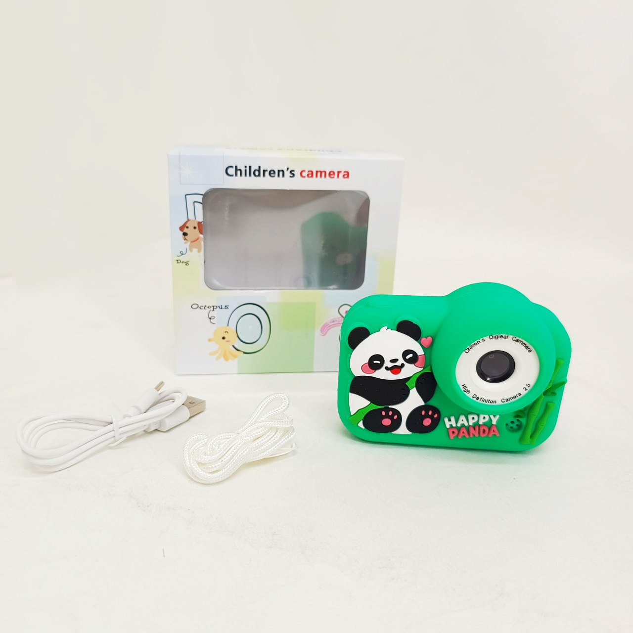 Дитячий фотоапарат M03 Panda Green 3 Дитячий фотоапарат M03 Panda Green - Зображення 3