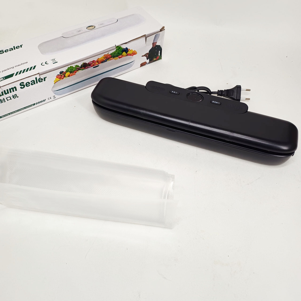 Вакуумний пакувальник автоматичний з дисплеєм Vacuum sealer NEW BLACK 4 Вакуумний пакувальник автоматичний з дисплеєм Vacuum sealer NEW BLACK - Зображення 4