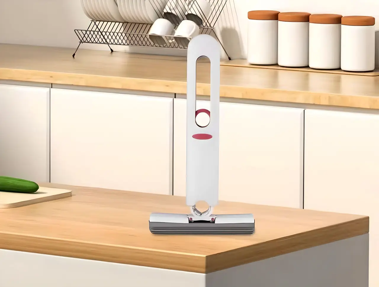 Портативна міні - швабра MINI MOP з автовіджимом, легка, для прибирання будинку, авто - Зображення 6