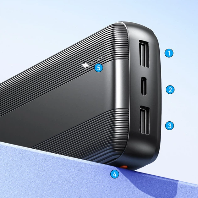 Портативний акумулятор AWEI P20K 10000mAh 2USB / Повербанк для телефону - Зображення 7