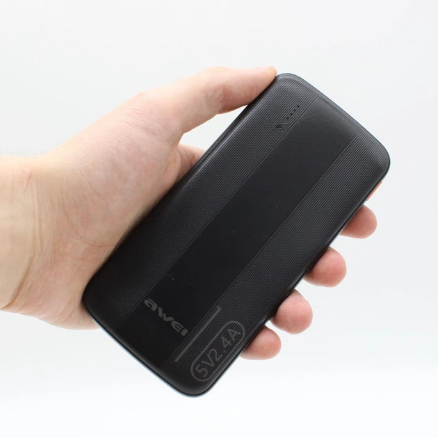 Портативний акумулятор AWEI P20K 10000mAh 2USB / Повербанк для телефону - Зображення 4