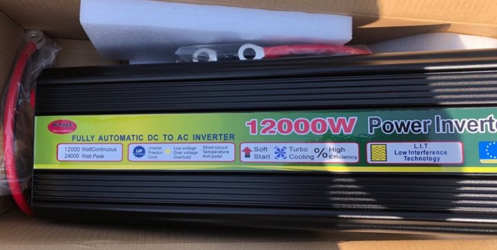 Перетворювач (інвертор) 12V-220V 12000W - Зображення 4