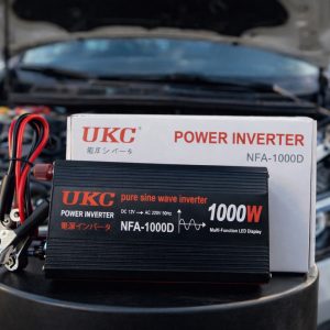 Перетворювач напруги 12V-220V UKC 1000 Вт з чистою синусоїдою / автомобільний інвертор 12 В 220 В з цифровим дисплеєм та USB виходом