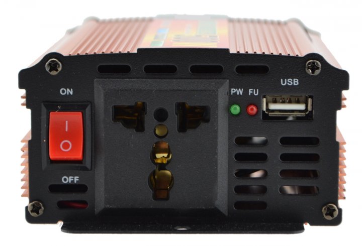 Перетворювач напруги (інвертор) 12-220V 200W - Зображення 5