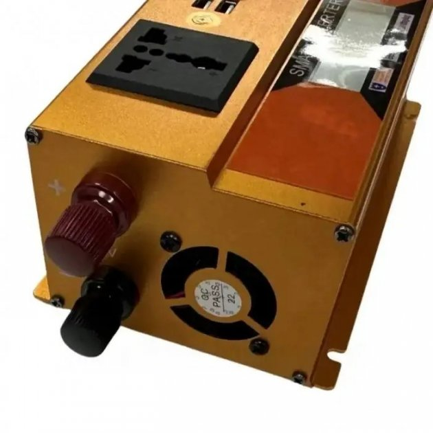 Перетворювач Інвертор 1000W 12V/24V + LCD, золотий - Зображення 5