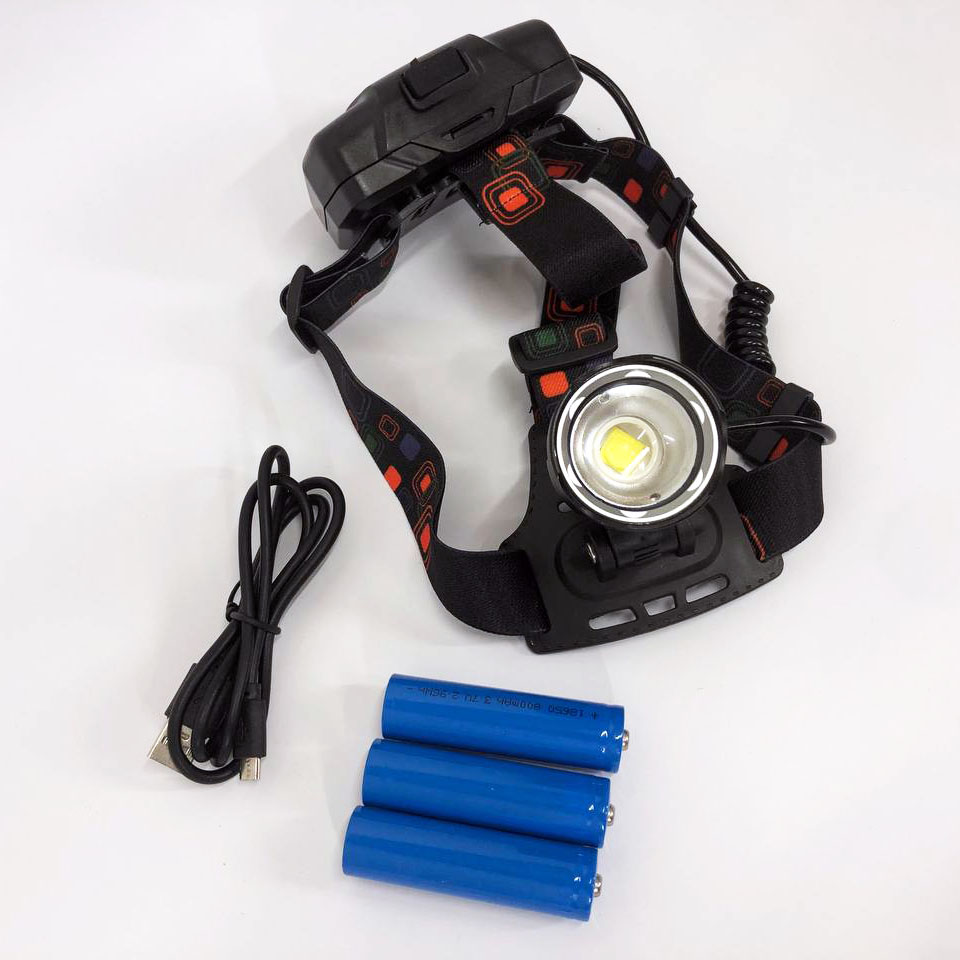 Ліхтар налобний X-Balong XQ-219-HP50 акумуляторний LED zoom з функцією Power Bank 3 режими роботи 3 Ліхтар налобний X-Balong XQ-219-HP50 акумуляторний LED zoom з функцією Power Bank 3 режими роботи - Зображення 3