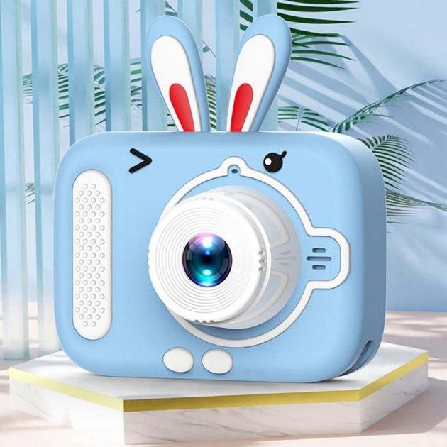 Дитячий цифровий фотоапарат X900 Rabbit Колір: блакитний 5 Дитячий цифровий фотоапарат X900 Rabbit Колір: блакитний - Зображення 5