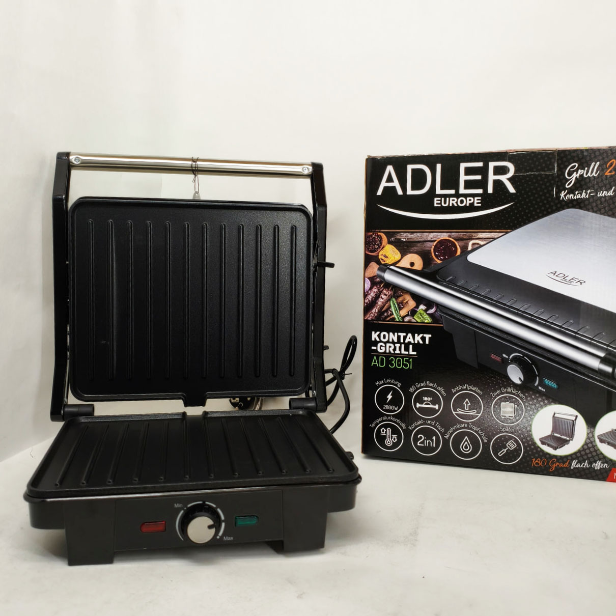 Електричний гриль Adler AD 3051 XL контактний 2800Вт - Зображення 8