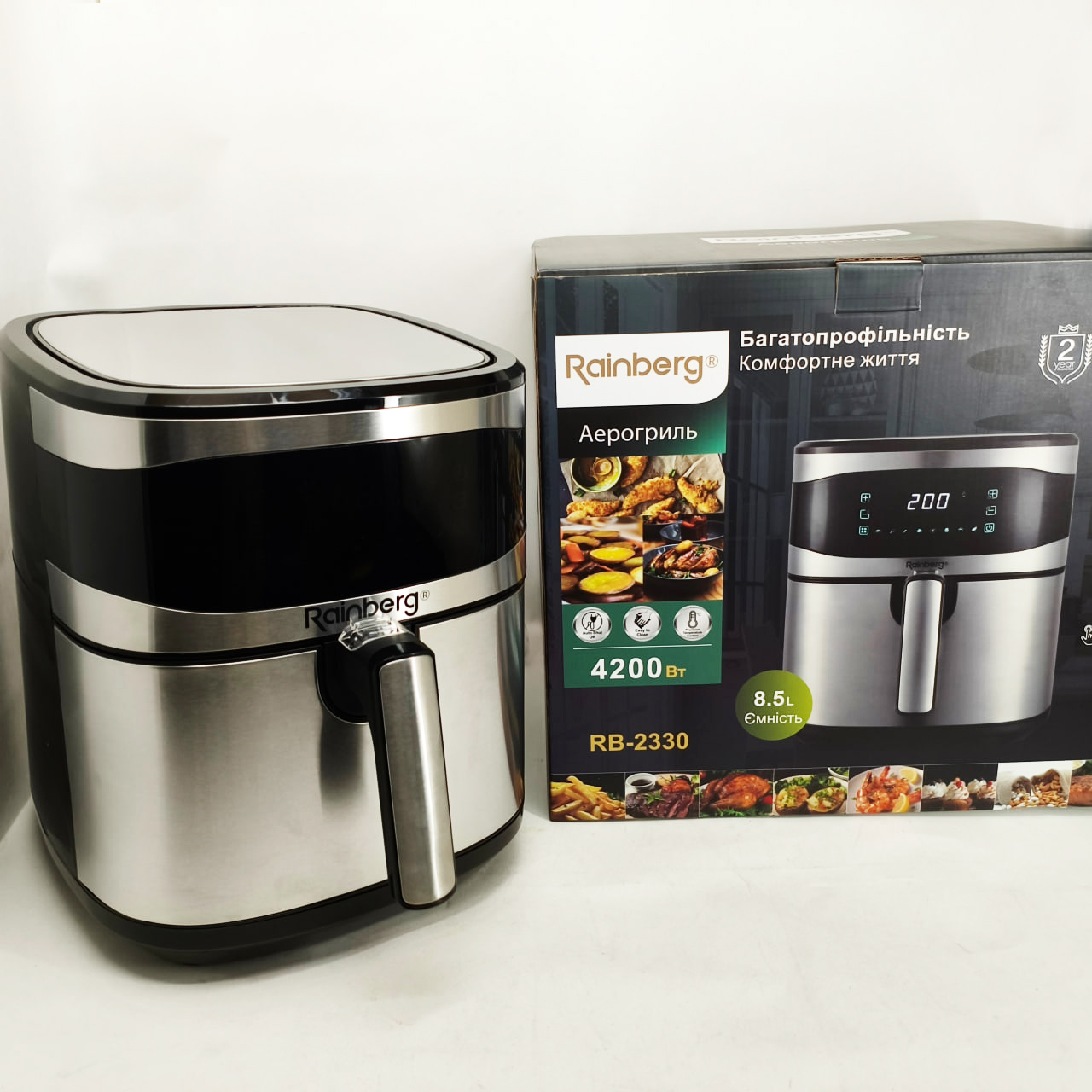 Аерофритюрка Rainberg RB-2330 4200Вт 3 Аерофритюрка Rainberg RB-2330 4200Вт - Зображення 3