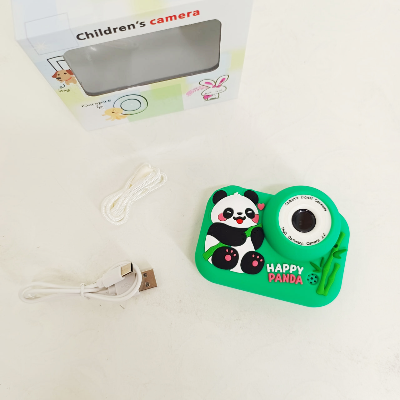 Дитячий фотоапарат M03 Panda Green 7 Дитячий фотоапарат M03 Panda Green - Зображення 7