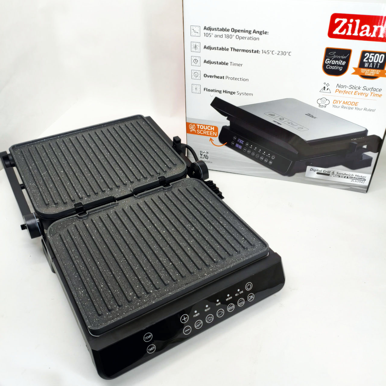 Гриль електричний Zilan ZLN3942 2000Вт 1 Гриль електричний Zilan ZLN3942 2000Вт