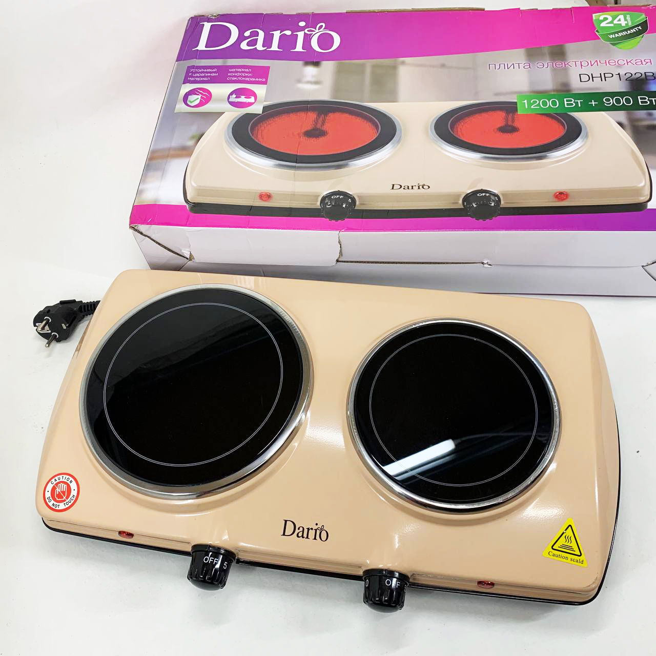 Плита настільна інфрачервона DARIO DHP122B - Зображення 3