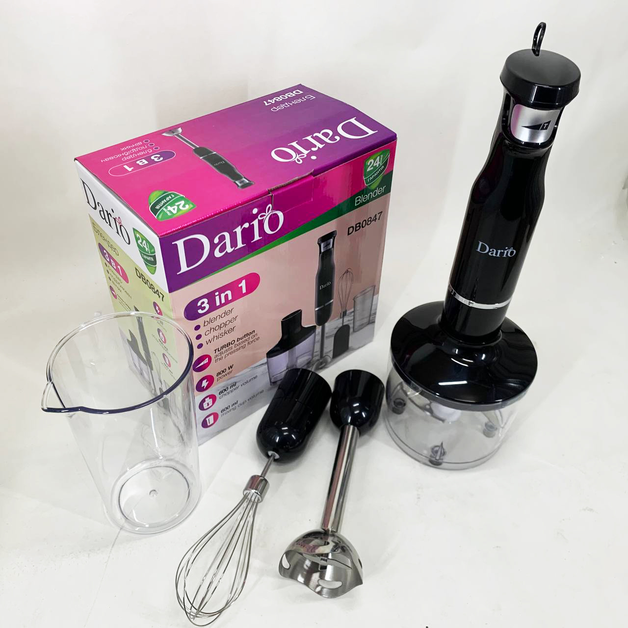 Блендер Dario DB0847 800Вт 3 Блендер Dario DB0847 800Вт - Зображення 3