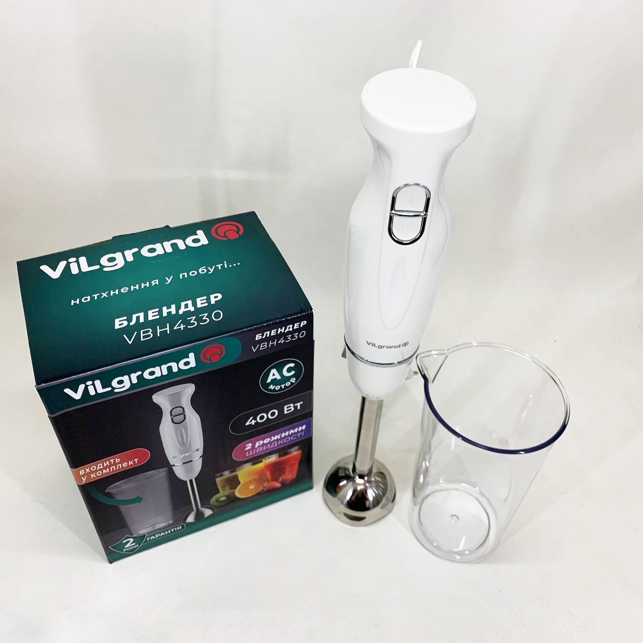 Блендер ViLgrand VBH4330 White 7 Блендер ViLgrand VBH4330 White - Зображення 7