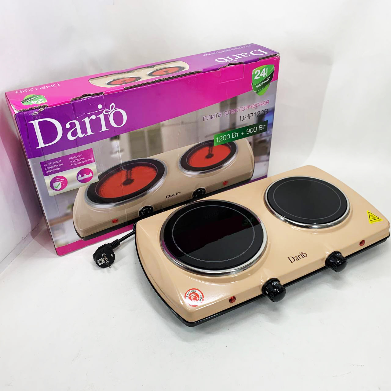 Плита настільна інфрачервона DARIO DHP122B - Зображення 4