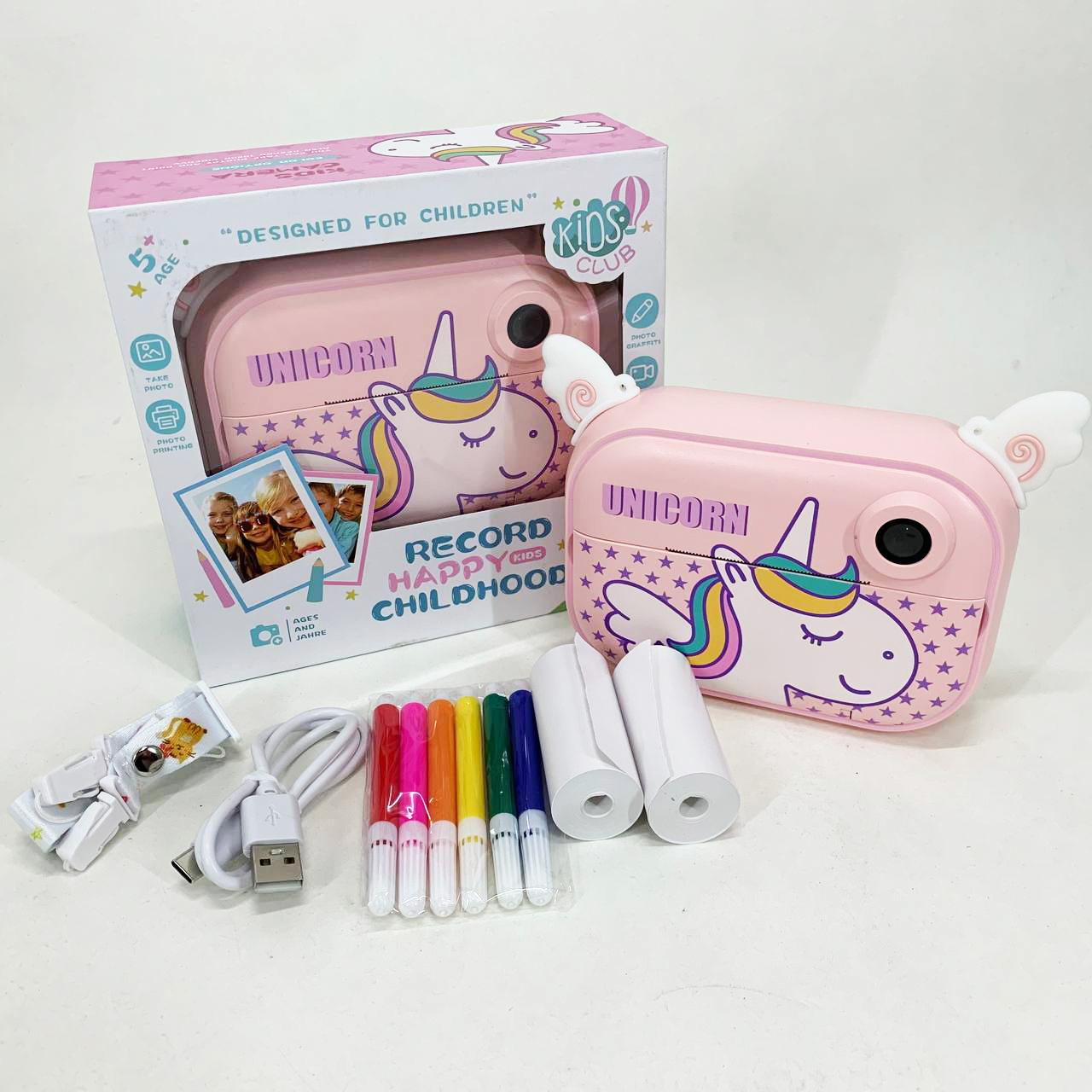 Дитяча цифрова камера з моментальним друком YT008 PINK 2 Дитяча цифрова камера з моментальним друком YT008 PINK - Зображення 2