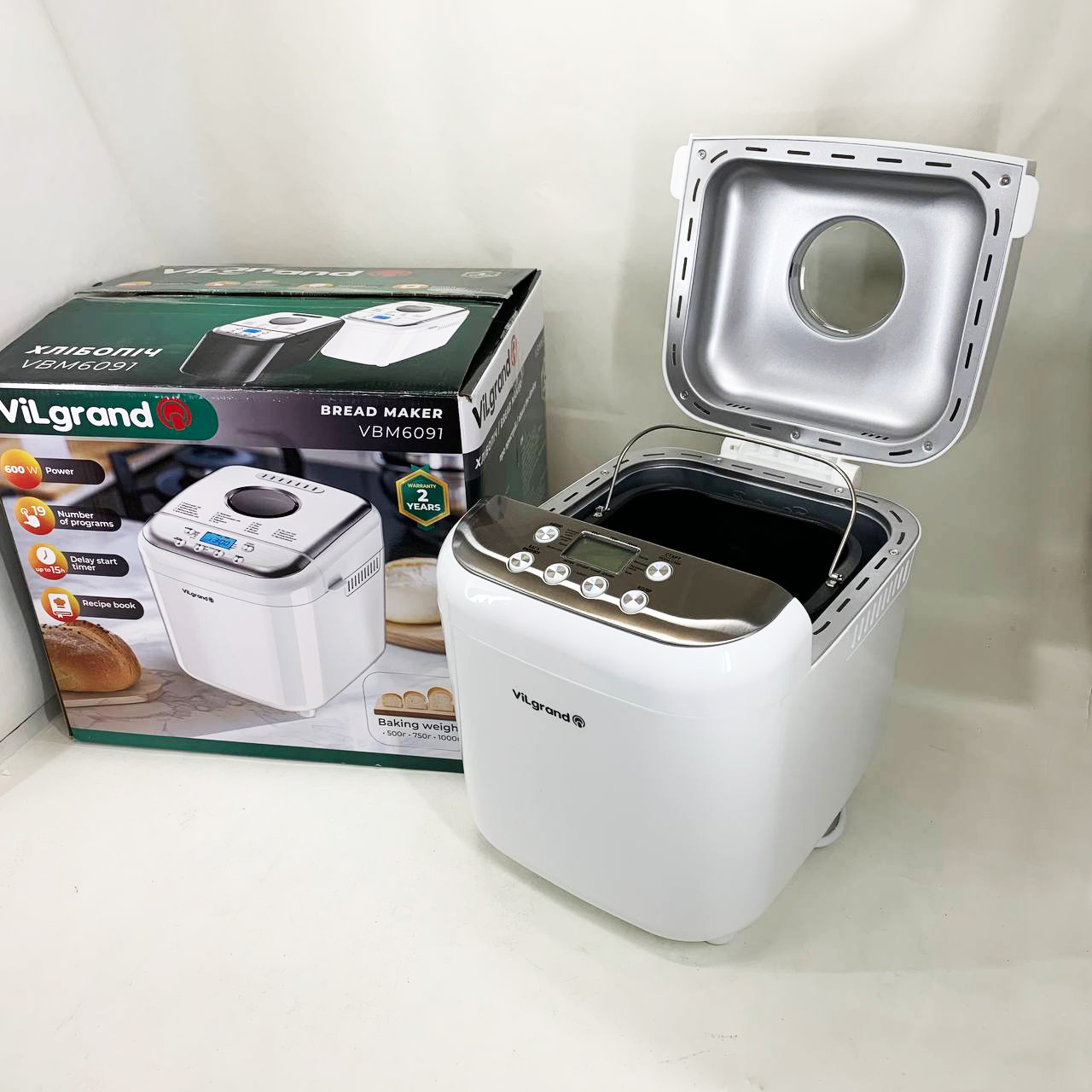 Хлібопічка ViLgrand VBM6091. Колір: білий - Зображення 8