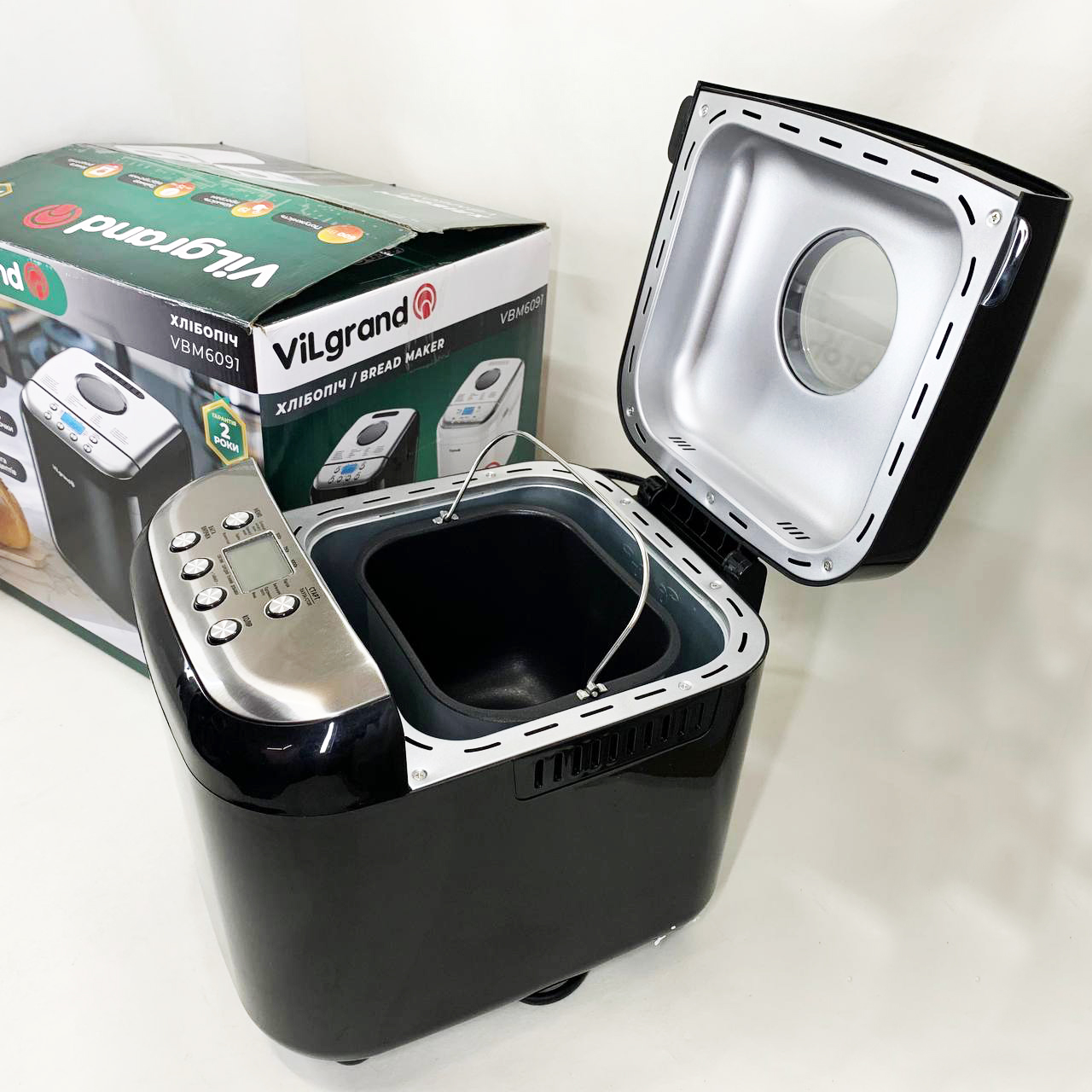 Хлібопічка ViLgrand VBM6091. Колір: чорний - Зображення 7