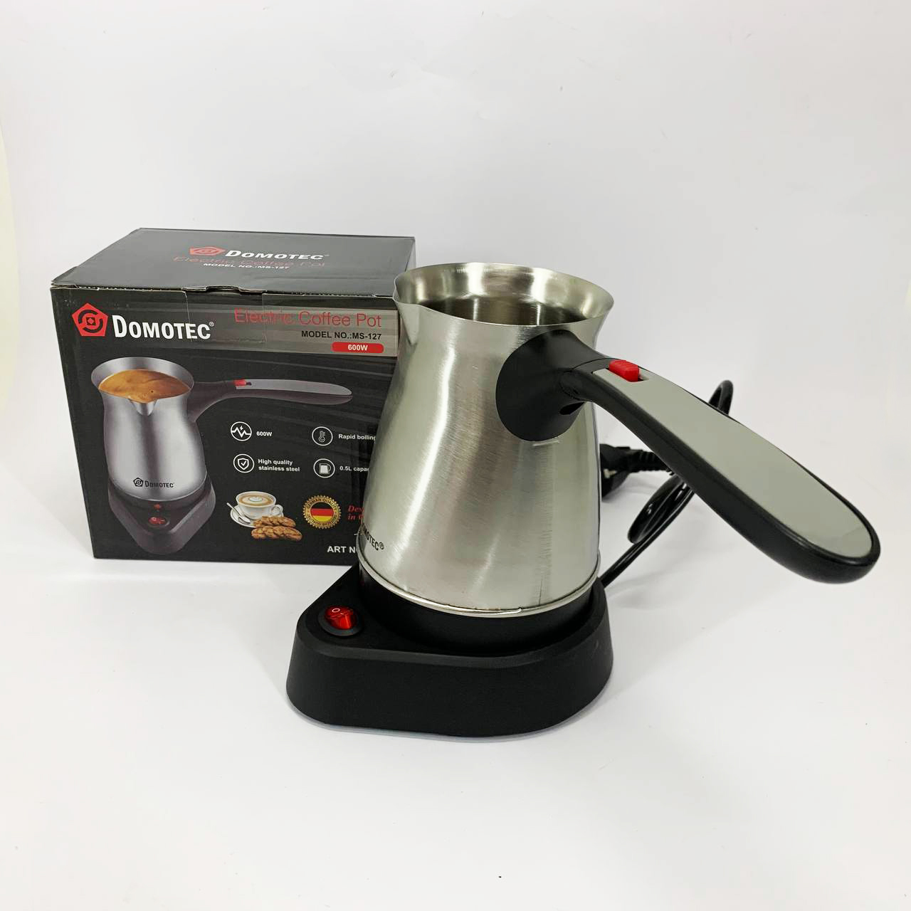 Електрична міні кавоварка електротурка Domotec MS-127 0.5л 5 Електрична міні кавоварка електротурка Domotec MS-127 0.5л - Зображення 5