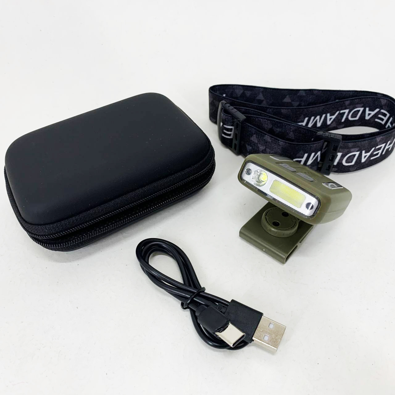 Ліхтар налобний Police W6129-XPE+COB+8RGB - Зображення 7