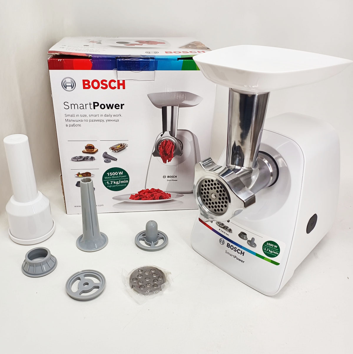 М'ясорубка Bosch SmartPower MFW2520W - Зображення 6