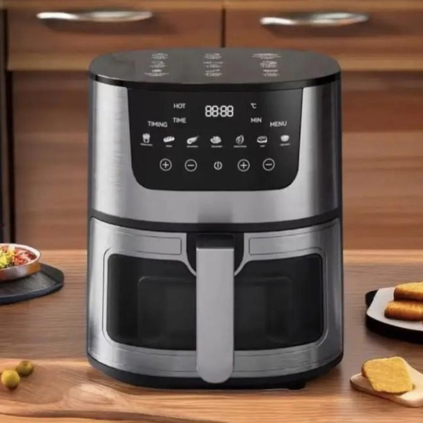 Аерогриль Rainberg RB-2268 4200 Вт аерофритюрниця безолійна без олії з регулюванням температури 8 л - Зображення 5