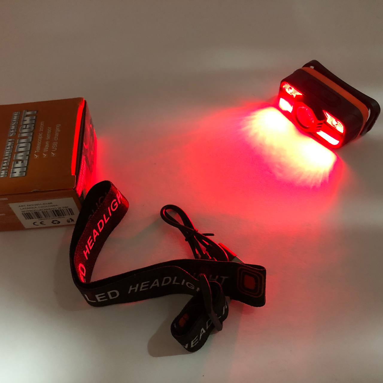 Налобний ліхтар WH-0188, XPE+SMD, Налобний ліхтар для туризму риболовлі та полювання, Налобна лампа 5 Налобний ліхтар WH-0188, XPE+SMD, Налобний ліхтар для туризму риболовлі та полювання, Налобна лампа - Зображення 5