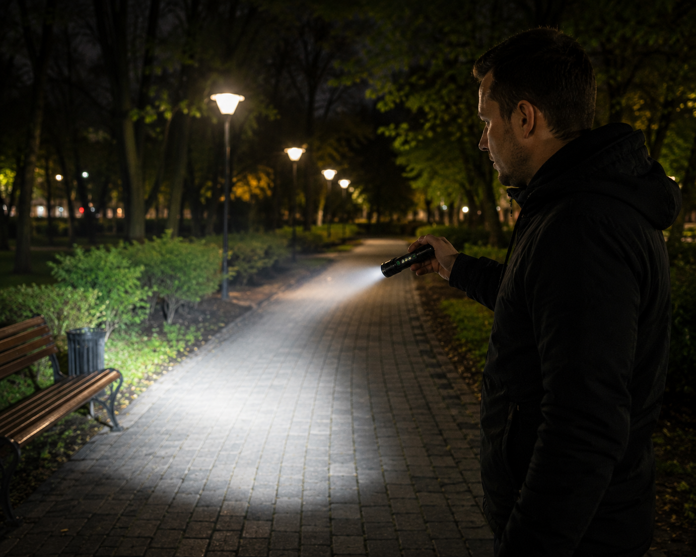Ручний ліхтарик S 200 / Акумуляторний ліхтарик UKC Luminous S200 / Потужний LED ліхтар - Зображення 3