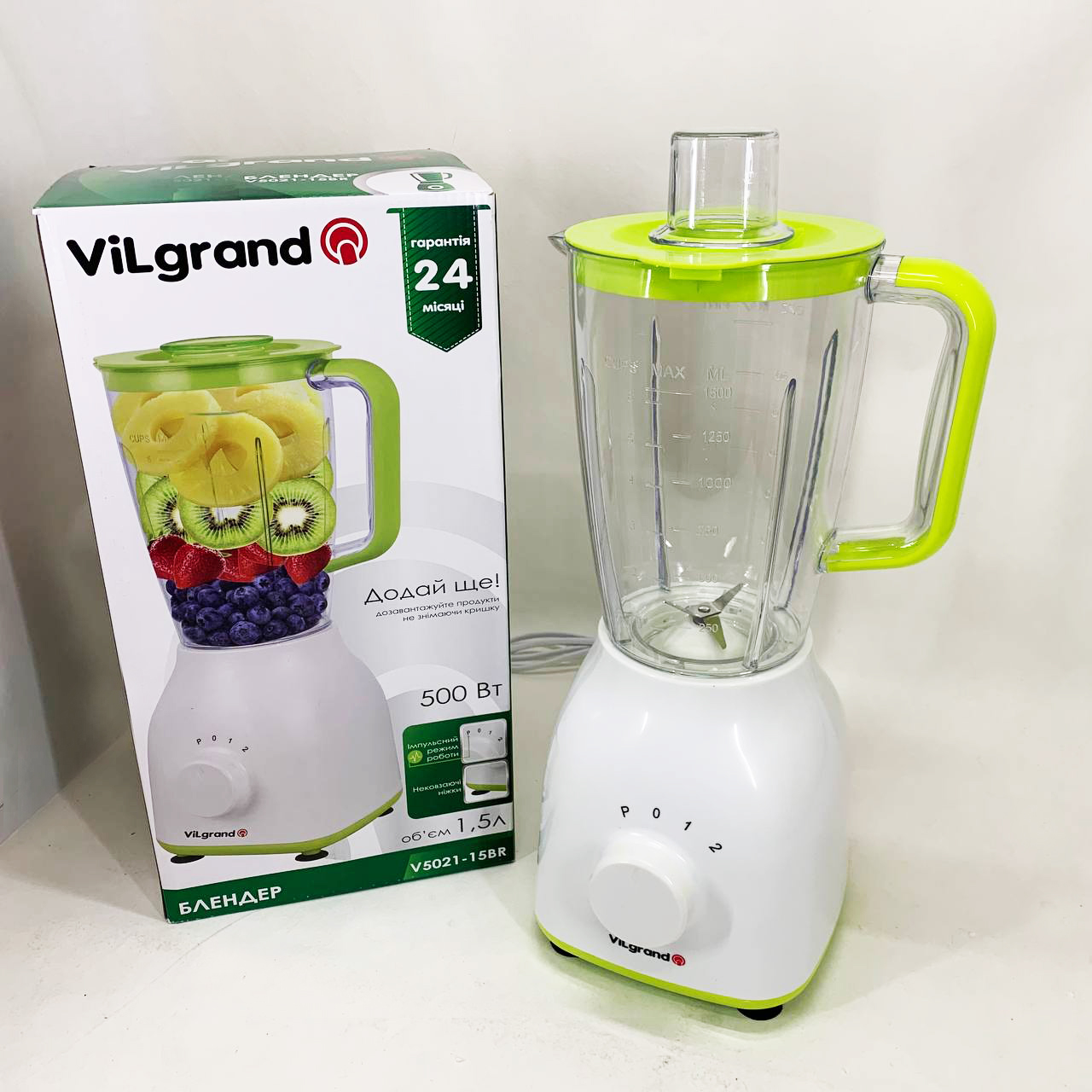Блендер стаціонарний VILGRAND V5021-15BR 1 Блендер стаціонарний VILGRAND V5021-15BR