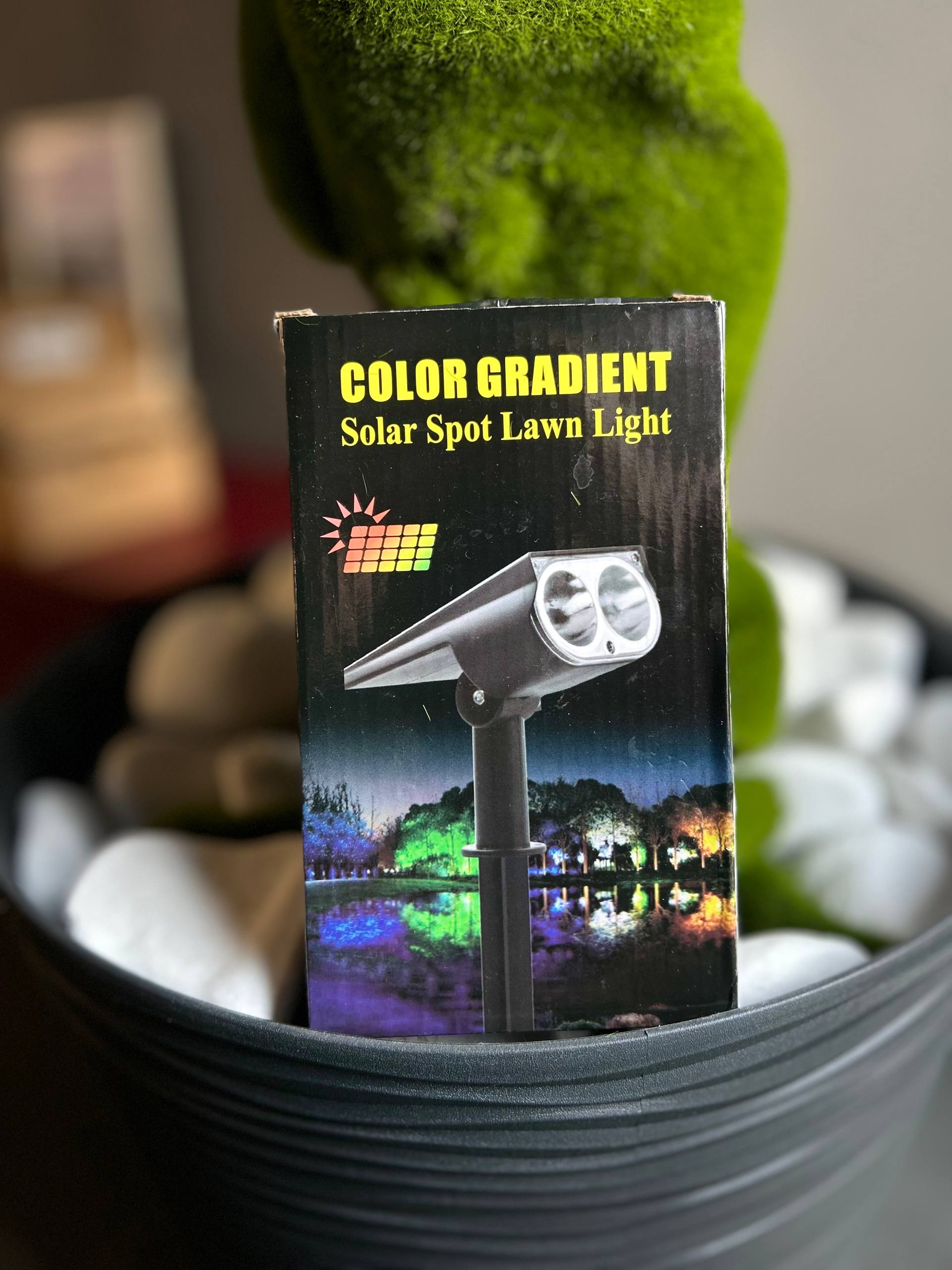 Садовий LED світильник на сонячній батареї Color Gradient Solar Spot Lawn Light - Зображення 4