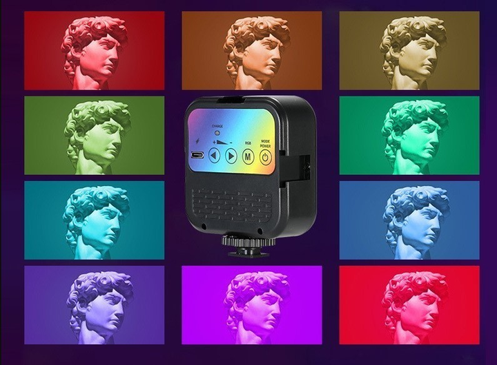 Студійна LED лампа WL-R1, 23000-7000K, освітлення для зйомки, RGB підсвічування 7 Студійна LED лампа WL-R1, 23000-7000K, освітлення для зйомки, RGB підсвічування - Зображення 7